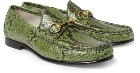 gucci python men shoes|Gucci loafers for men.